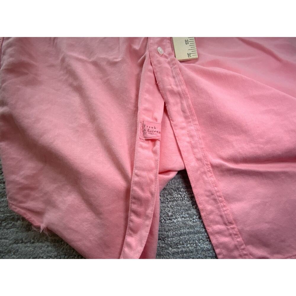 Frank & Eileen Rory Organic Cotton Maxi Shirt Dress Long Sleeve Pink Women's XS - Picture 6 of 8